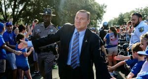 Florida Gators head coach Dan Mullen at Gator Walk- 1280x853