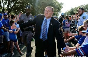 Florida Gators head coach Dan Mullen at Gator Walk- 1280x853