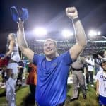 Florida Gators head coach Dan Mullen celebrates the win over Mississippi State- 1280x854
