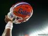 Florida Gators helmet raised in the air after defeating Charleston Southern- 1280x852
