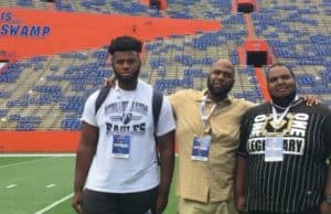 Florida Gators offensive line commit William Harrod at UF- 1280x624