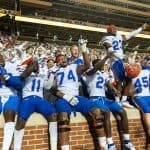 Florida Gators players celebrate the win over Tennessee- 1280x852