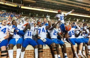 Florida Gators players celebrate the win over Tennessee- 1280x852