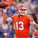 Florida Gators quarterback Feleipe Franks throws against Colorado State- 1280x853
