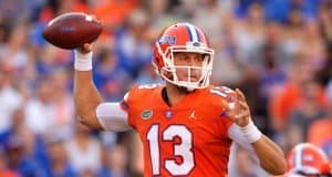 Florida Gators quarterback Feleipe Franks throws against Colorado State- 1280x853