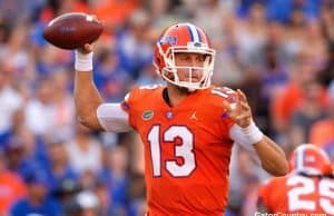 Florida Gators quarterback Feleipe Franks throws against Colorado State- 1280x853