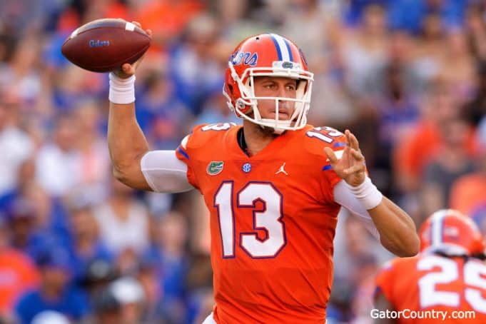 Florida Gators quarterback Feleipe Franks throws against Colorado State- 1280x853