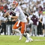 Florida Gators quarterback Feleipe Franks throws against Mississippi State- 1280x853