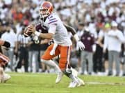 Florida Gators quarterback Feleipe Franks throws against Mississippi State- 1280x853