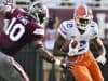 Florida Gators receiver Van Jefferson runs against Mississippi State after catching a pass- 1280x853