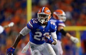 Florida Gators running back Lamical Perine runs against Kentucky- 1280x1280