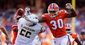 Florida Gators safety Amari Burney blocks a punt against Colorado State- 1280x853
