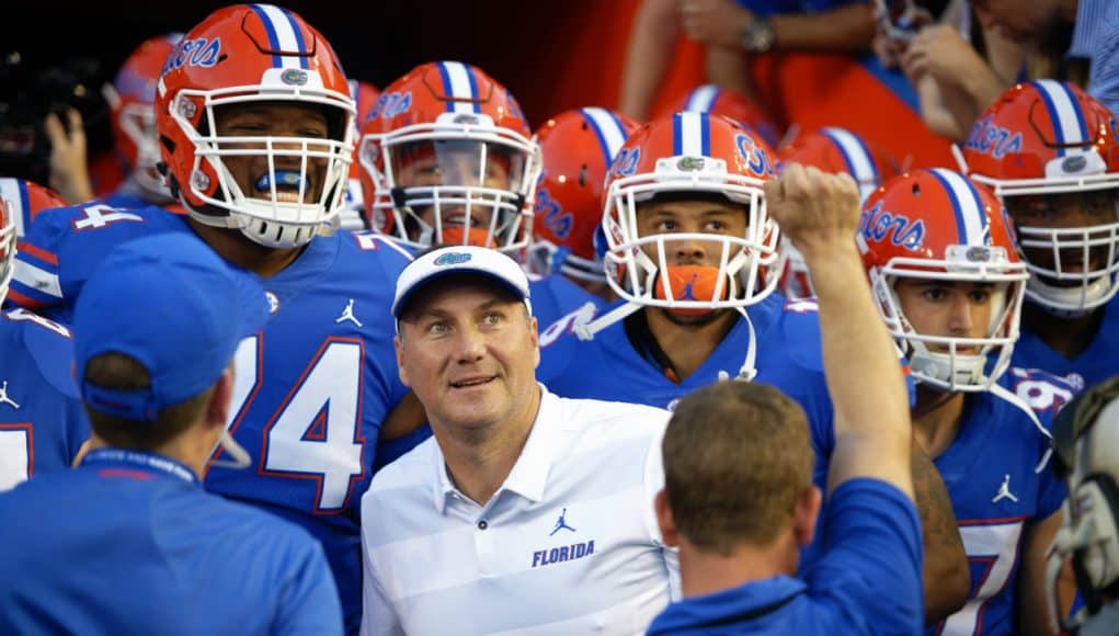 The Florida Gators enter the Swamp before the Charleston Southern game- 1280x853