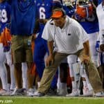University of Florida defense coordinator Todd Grantham from the sideline during the Florida Gators win over Charleston Southern- Florida Gators football- 1280x853