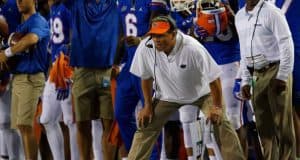 University of Florida defense coordinator Todd Grantham from the sideline during the Florida Gators win over Charleston Southern- Florida Gators football- 1280x853