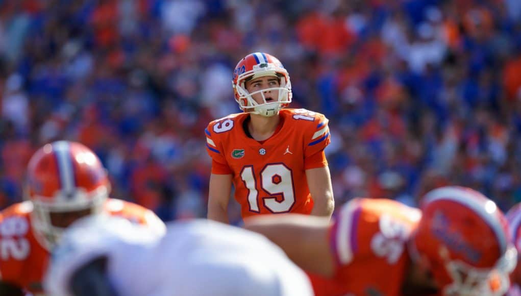 University of Florida kicker Evan McPherson lines up for a field goal in the first quarter of a win against Colorado State- Florida Gators football- 1280x853