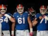 University of Florida offensive linemen Tyler Jordan, Brett Heggie and Nick Villano in the tunnel before the Florida Gators game against Georgia- Florida Gators football- 1280x852
