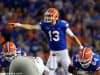 University of Florida quarterback Feleipe Franks calls out a protection at the line of scrimmage against Charleston Southern- Florida Gators football- 1280x854