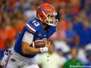 University of Florida quarterback Feleipe Franks carries the ball against the Kentucky Wildcats on September, 8 2018- Florida Gators football- 1280x854