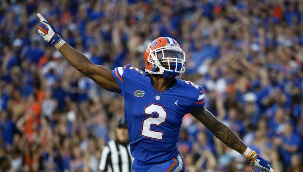 Defensive back Brad Stewart celebrates his pick six against LSU- 1280x853