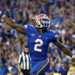 Defensive back Brad Stewart celebrates his pick six against LSU- 1280x853