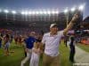 Florida Gators head coach Dan Mullen celebrates the win over LSU- 1280x852