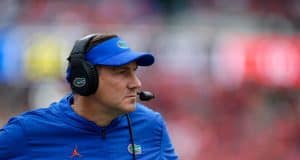 Florida Gators head coach Dan Mullen looks on during the Georgia game-1280x853