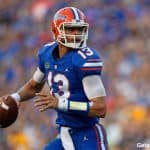Florida Gators quarterback Feleipe Franks against LSU in 2018-1280x853