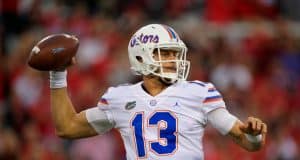 Florida Gators quarterback Feleipe Franks throws against Georgia-1280x853
