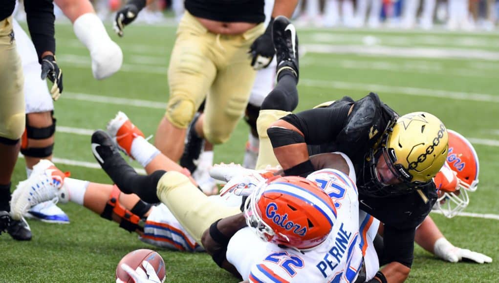 Florida Gators running back Lamical Perine scores against Vanderbilt- 1280x858