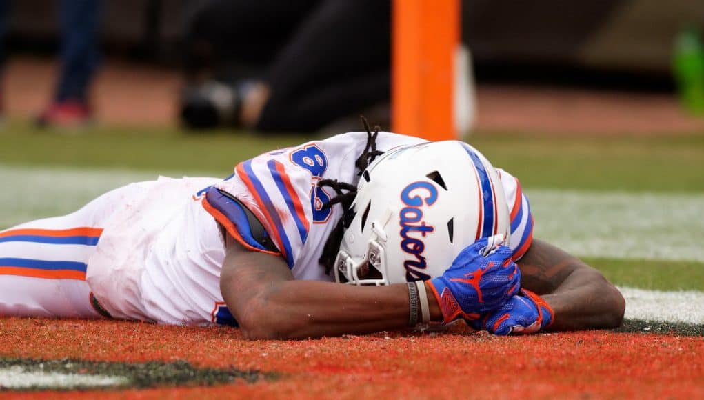 Florida Gators wide receiver Tyrie Cleveland during the Georgia game- 1280x853