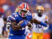 University of Florida running back Lamical Perine carries the ball in a win over LSU- Florida Gators football- 1280x853