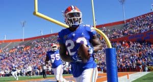 Florida Gators defensive back Chauncey Gardner scores against Idaho- 1280x852