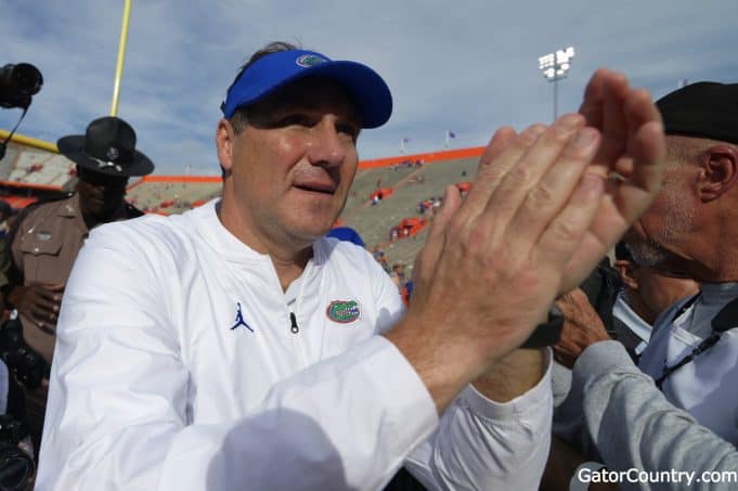 Florida Gators head coach Dan Mullen after the win over South Carolina- 1280x852