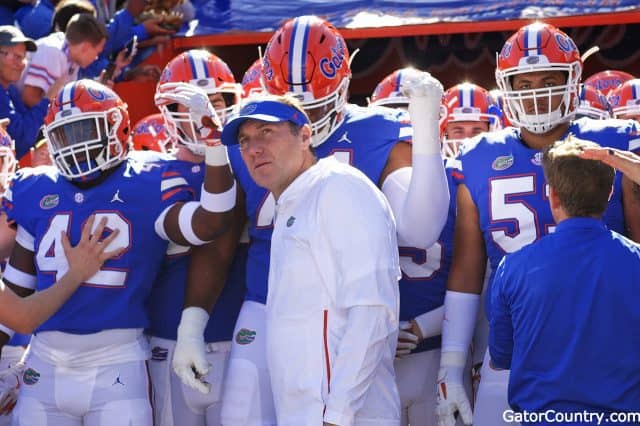 Florida Gators head coach Dan Mullen and the team enter the Swamp before Idaho Florida Gators head coach Dan Mullen and the team enter the Swamp before Idaho-1280x852