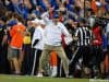 Florida Gators head coach Dan Mullen reacts to a call during the Missouri game- 1280x853