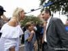 Florida Gators head coach Dan Mullen talks to his wife before the South Carolina game- 1280x853