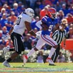 Florida Gators quarterback Emory Jones runs against Idaho in the Swamp- 1280x853