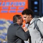 Florida Gators quarterback Feleipe Franks and Dan Mullen during Gator Walk- 1280x853