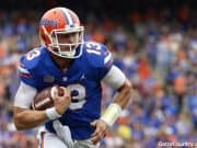 Florida Gators quarterback Feleipe Franks runs against South Carolina- 1280x853