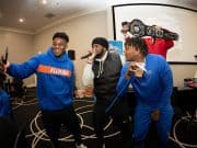 The Florida Gators visit Andretti Indoor Karting and Games on Monday, December 24, 2018 in Marietta, GA. Florida will face Michigan in the 2018 Chick-fil-A Peach Bowl on December 29, 2018. (Paul Abell via Abell Images for the Chick-fil-A Peach Bowl)