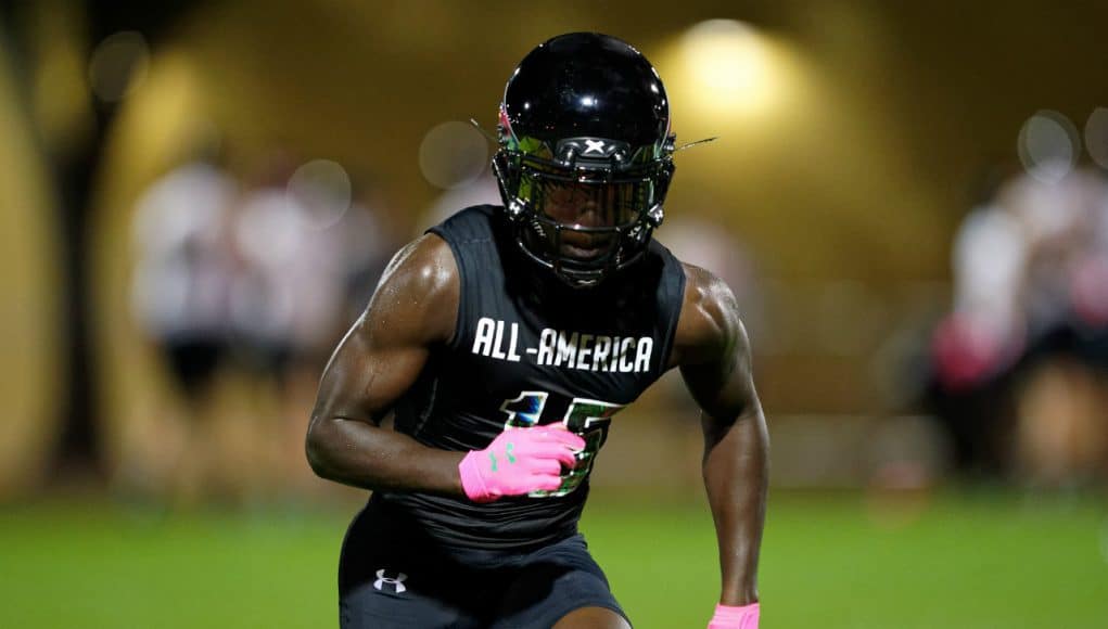 Florida Gators defensive back target Kaiir Elam at Under Armour practice- 1280x853