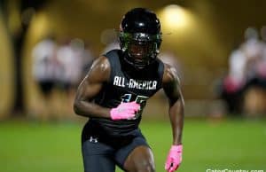 Florida Gators defensive back target Kaiir Elam at Under Armour practice- 1280x853