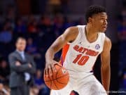Noah Locke dribbles against Charleston Southern - Florida Gators basketball - 1280x853