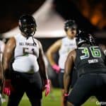 Florida Gators offensive line signee Deyavie Hammond at Under Armour practice-1280x853