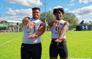 Florida Gators tight end signee Keon Zipperer and offensive line signee Deyavie Hammond-1280x852