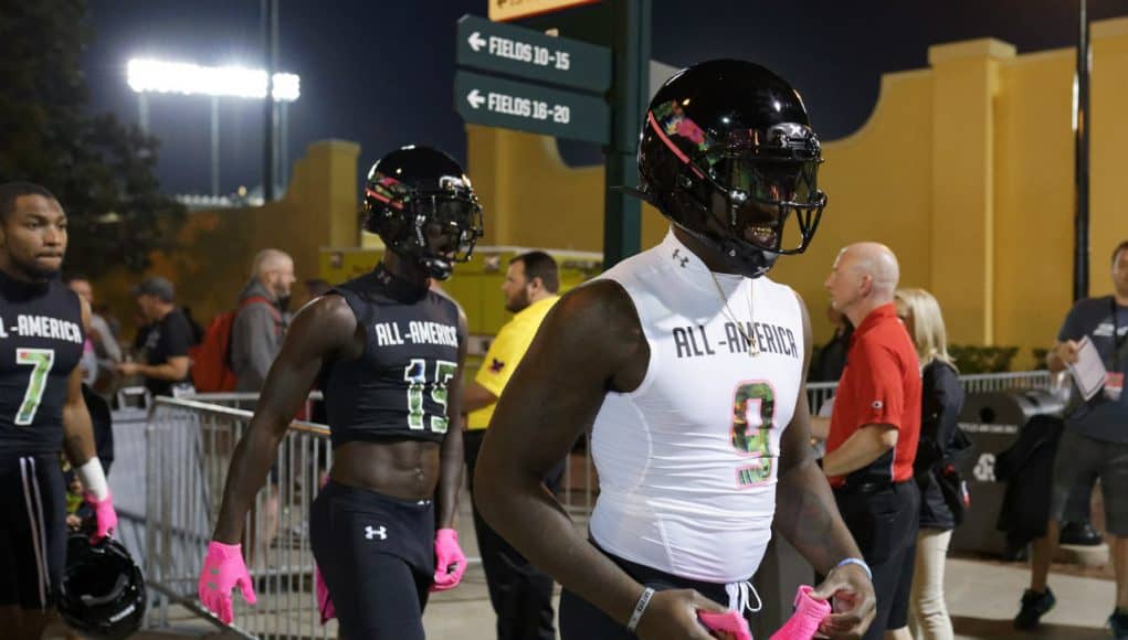 Florida Gators tight end signee Keon Zipperer at Under Armour practice-1280x852