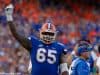 University of Florida offensive lineman Jawaan Taylor on the sideline during the Florida Gators loss at home to LSU in 2017- Florida Gators football- 1280x852