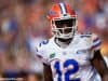 University of Florida receiver Van Jefferson lines up on offense in the Florida Gators 2018 win over Florida State- Florida Gators football- 1280x853