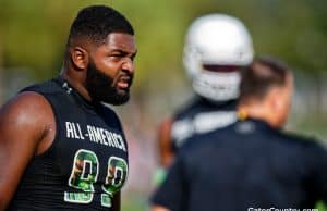Florida Gators defensive line target Charles Moore at Under Armour-1280x853